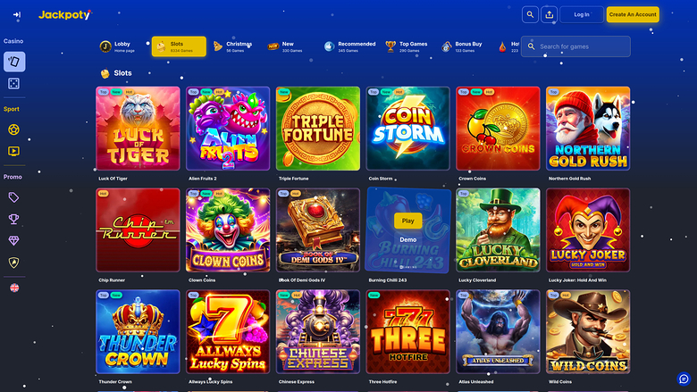 Juegos de casino Jackpoty para escritorio