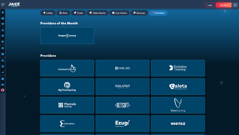 Développeurs de jeux de casino Jazz - Bureau