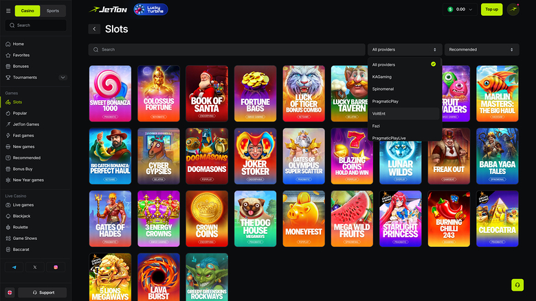 Desarrolladores de juegos de casino Jetton Games Desktop