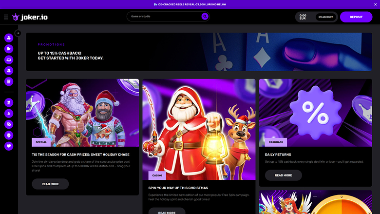 Promozioni Joker.io Desktop