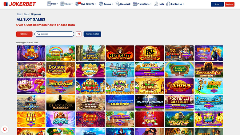 Jackpot de bureau du casino Jokerbet