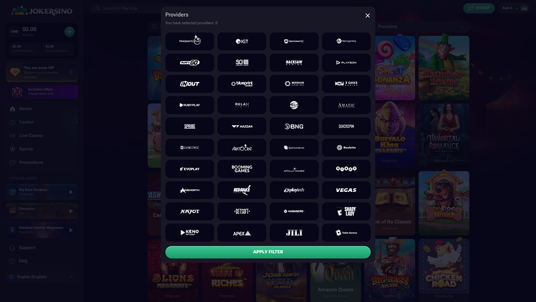 Développeurs de jeux Jokersino Bureau