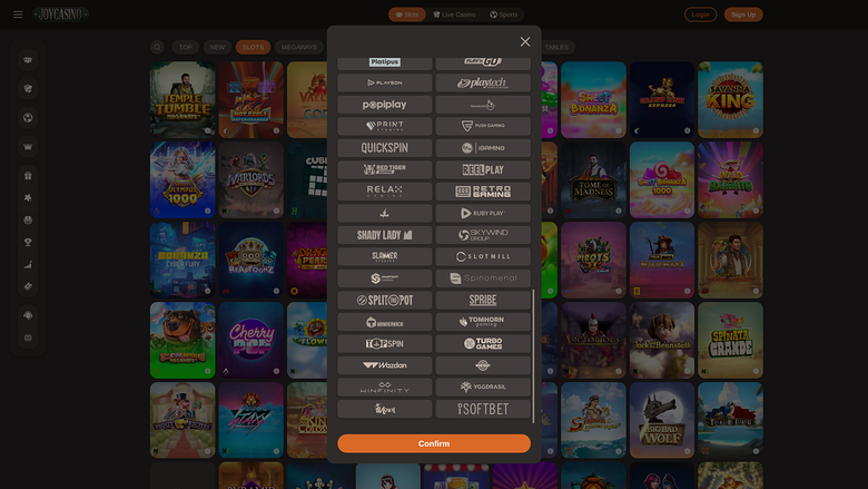 Sviluppatori di giochi desktop Joy Casino