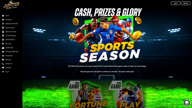 Temporada de deportes de escritorio del Casino Jupiter Club