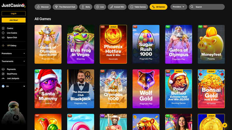 Jeux de bureau JustCasino