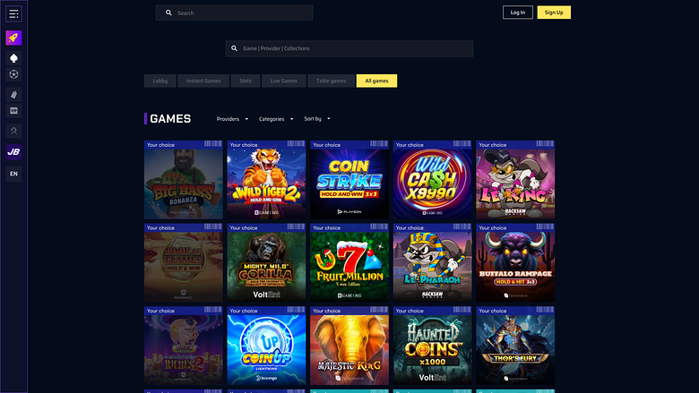 JustBit Casino Desktop Games