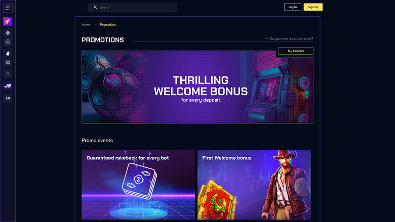 JustBit Casino Desktop Promotions