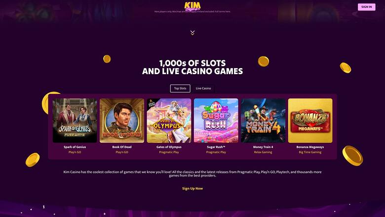 Juegos de Kim Casino Escritorio