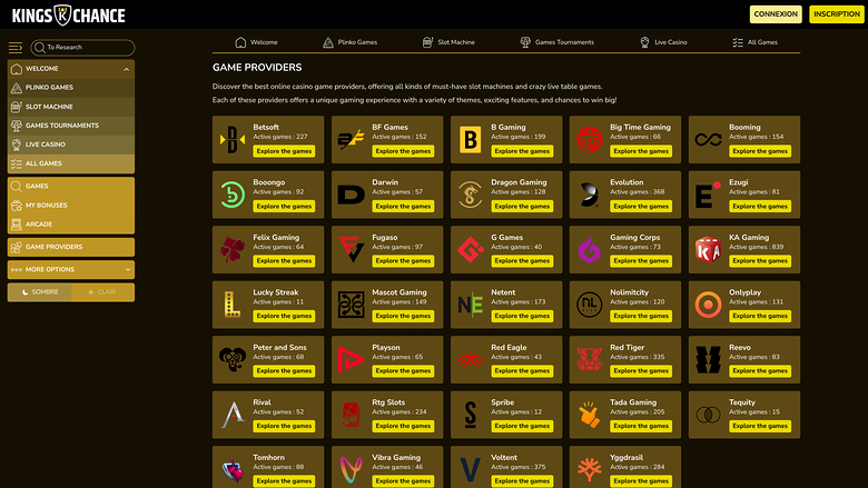 Kings Chance Casino Desktop-Spielentwickler