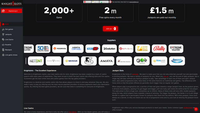 Sviluppatori di giochi desktop Knightslots