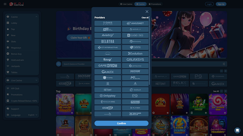 Développeurs du jeu de casino KoiFortune pour ordinateur