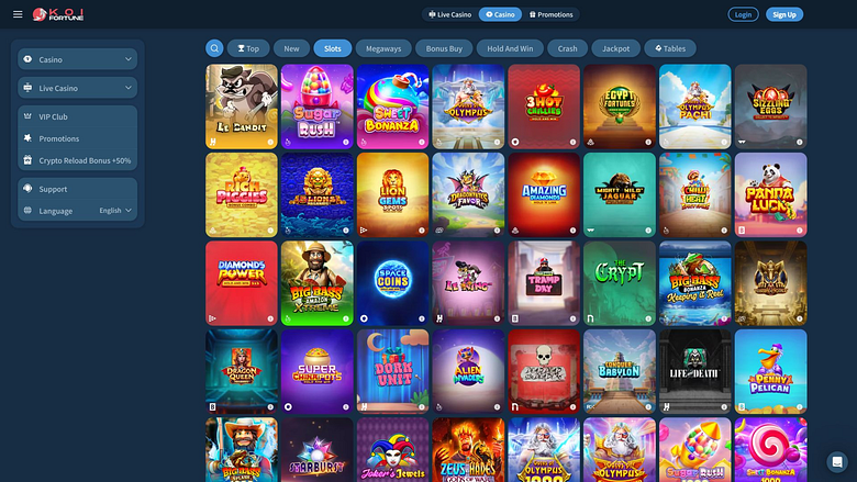 Jeux de casino KoiFortune pour ordinateur