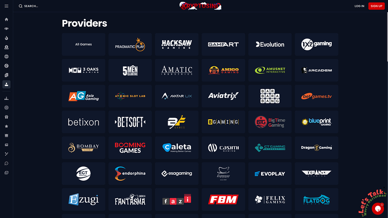 Sviluppatori di giochi desktop Kryptosino Casino