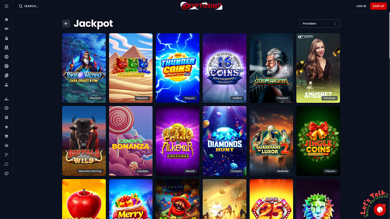 Jackpot desktop del casinò Kryptosino