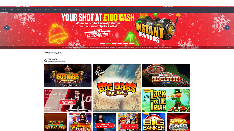Juegos de escritorio del casino Ladbrokes