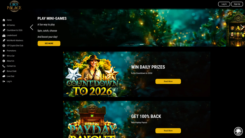 Promozioni desktop del Lake Palace Casino