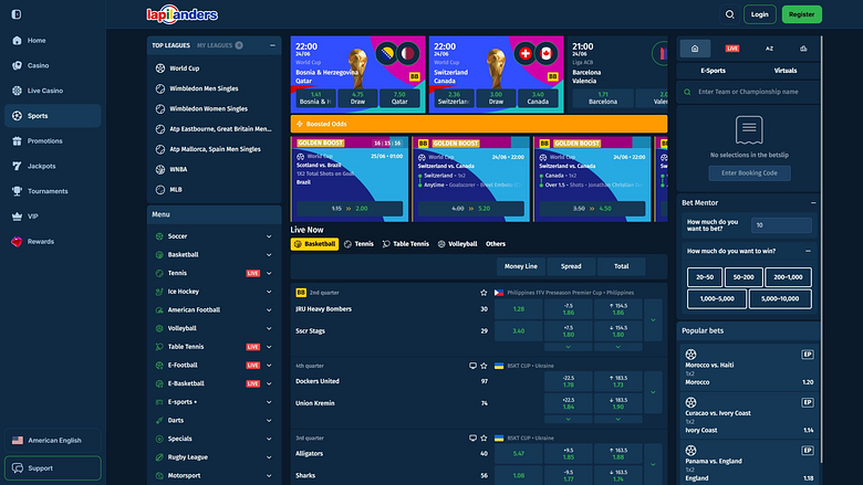 Lapilanders Casino Desktop-Sport