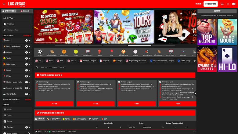 Casino en direct de Las Vegas - Sports sur ordinateur