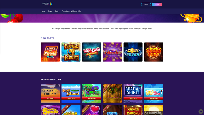 Juegos de escritorio del casino Lazerlight Bingo