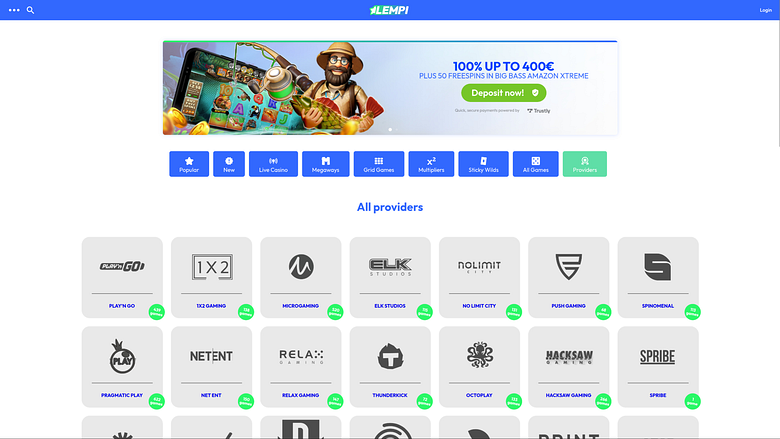 Lempi Casino Desktop-Spieleentwickler
