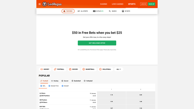 Esportes de mesa do LeoVegas Casino