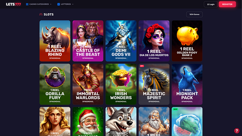 Jeux de casino Lets777 pour ordinateur