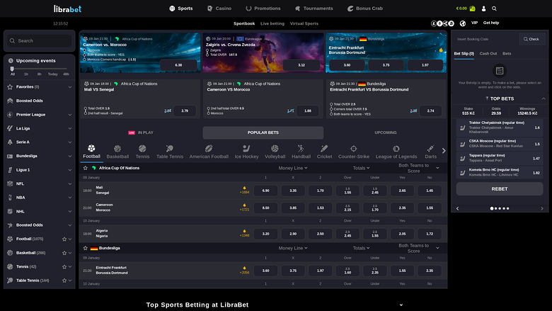 Librabet Casino Desktop-Sport