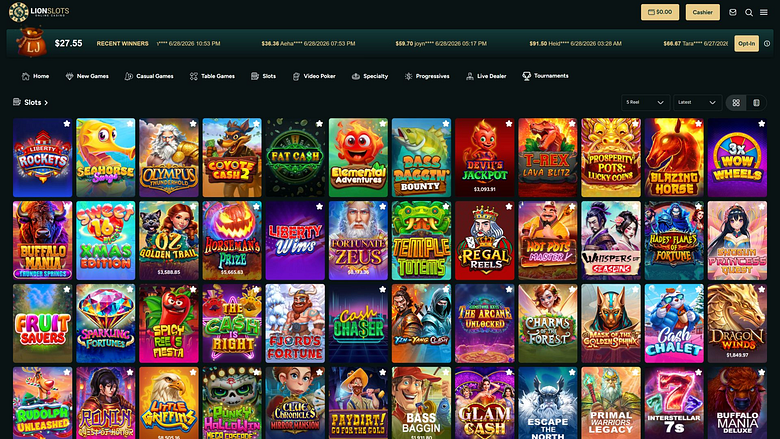 Игры для ПК в казино Lion Slots