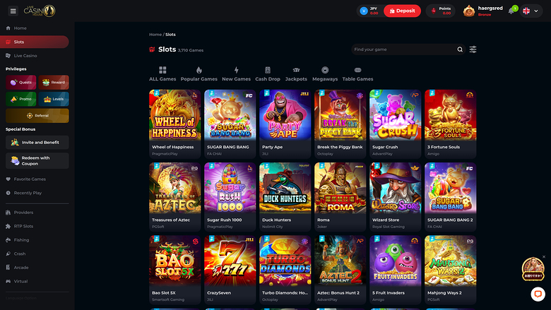 Juegos de escritorio de casino en vivo