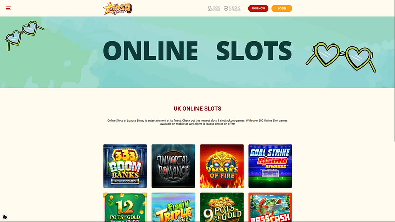 Loadsa Bingo Casino Giochi per Desktop