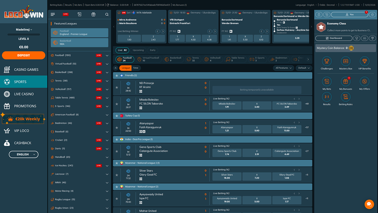 Locowin Casinò Desktop Sport