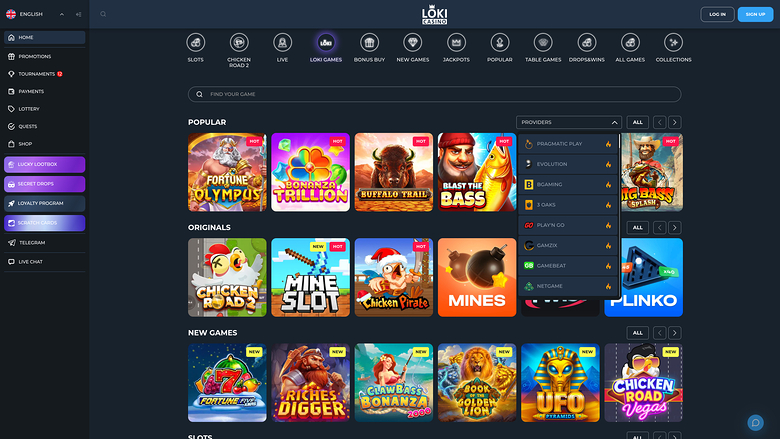 Разработчики настольных игр для казино Loki