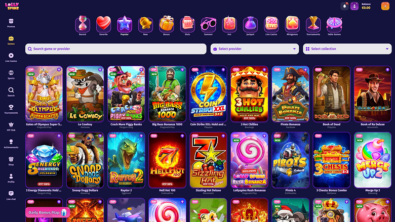Jeux de casino Lolly Spins pour ordinateur