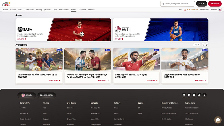 LongFu88 Casino Sports sur ordinateur