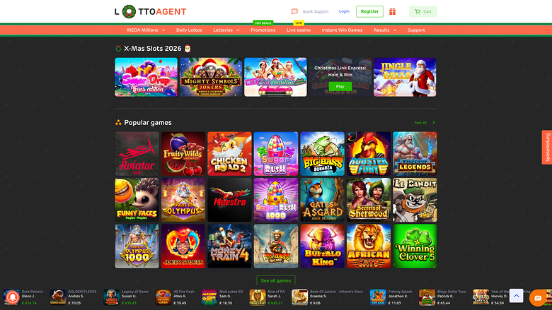 Giochi desktop di Lotto Agent