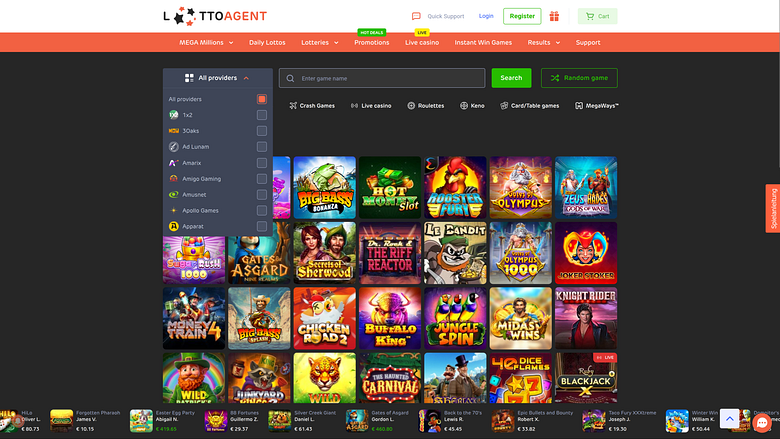 Développeurs du jeu de bureau Lotto Agent