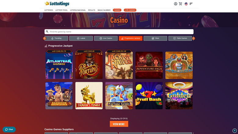 Lottokings Casino Desktop Jackpot