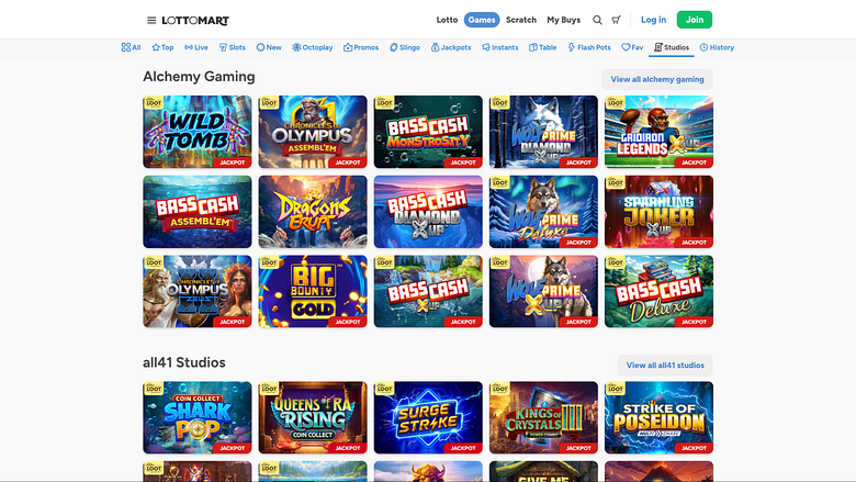 Sviluppatori di giochi desktop del casinò Lottomart