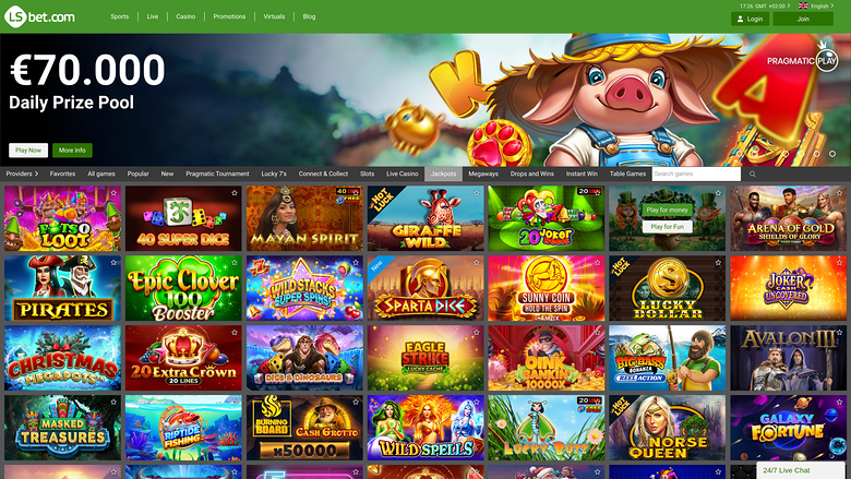 LSbet Casino Desktop Jackpot