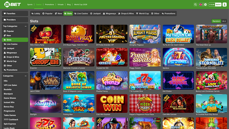 Jeux de casino LSbet sur ordinateur