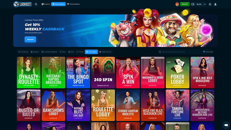 El crupier en vivo de escritorio más afortunado