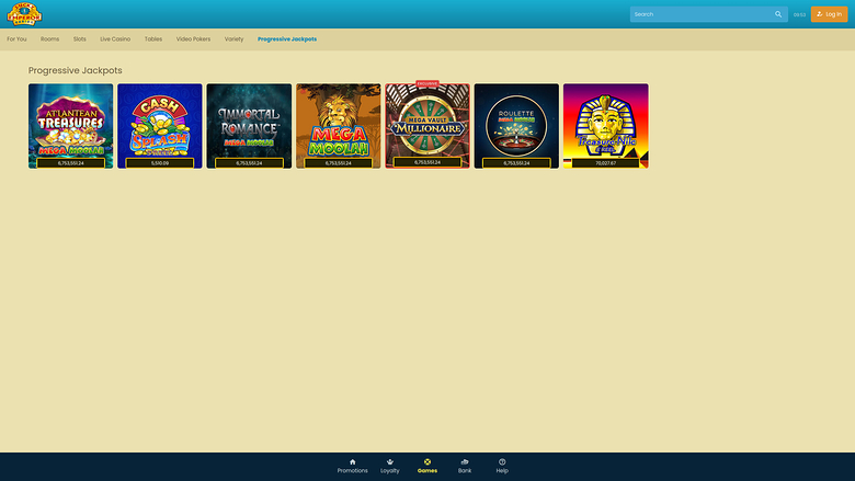 Jackpot de bureau du casino Lucky Emperor