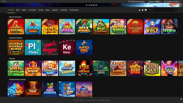 Juegos de escritorio del casino Lucky Nugget