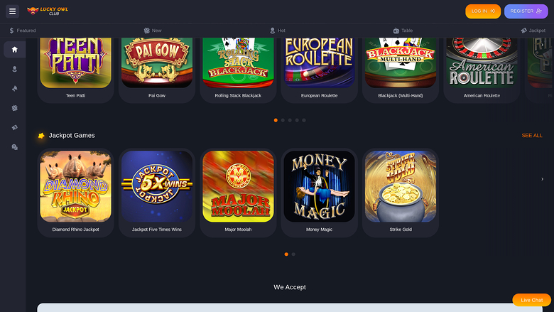 Jackpot de bureau du Lucky Owl Club