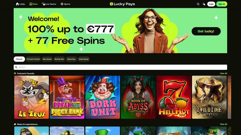 Lucky Pays Casino Desktop-Spiele