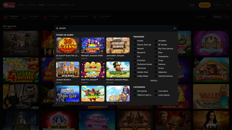 Lucky Trunk Casino Desktop Jackpot 