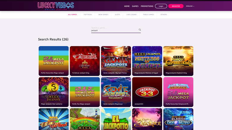 Jackpot de bureau du casino Lucky Vegas