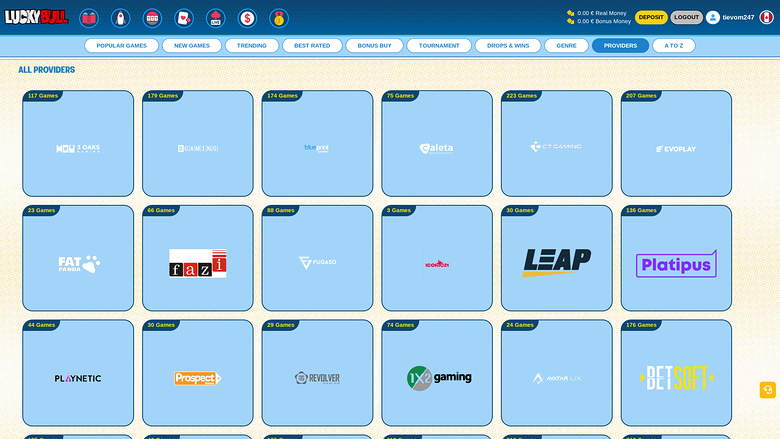 Développeurs du jeu de casino Luckybull pour ordinateur