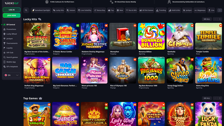 Luckyelf Casino Desktop Games