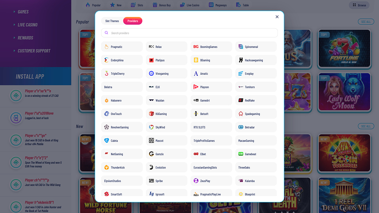 Desarrolladores de juegos de escritorio de Luckykong Casino